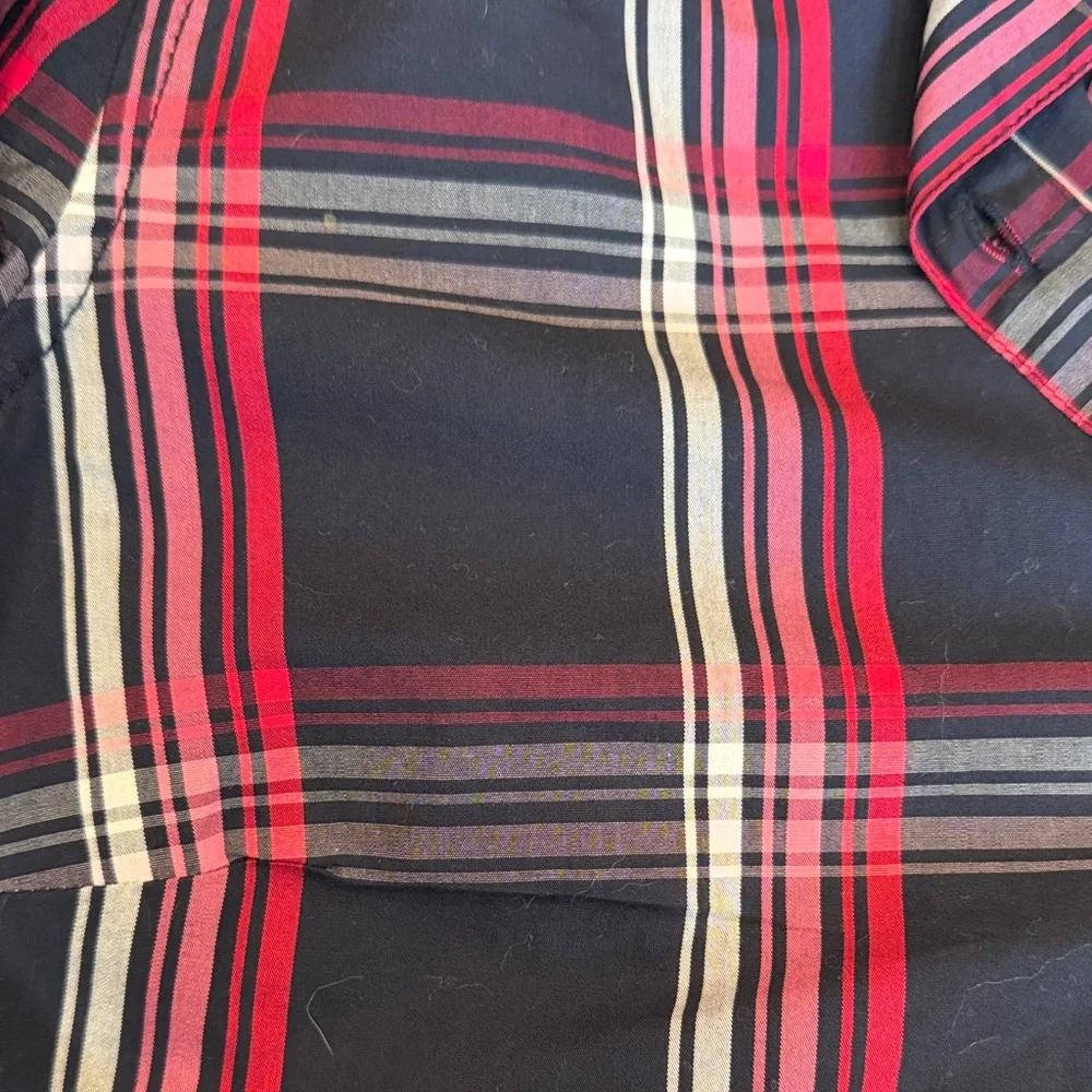 Tommy Hilfiger Navy and Pink Plaid Shirt Dress NWT - Picture 3 of 3